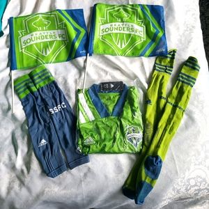 Sounders MLS bundle including players game used gear